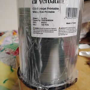 Verbatim White CD-R Discs - 100 Pack